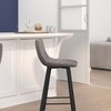 Flash Furniture 24" Gray LeatherSoft Counter Stools, PK 2 CH-212069-24-GY-GG